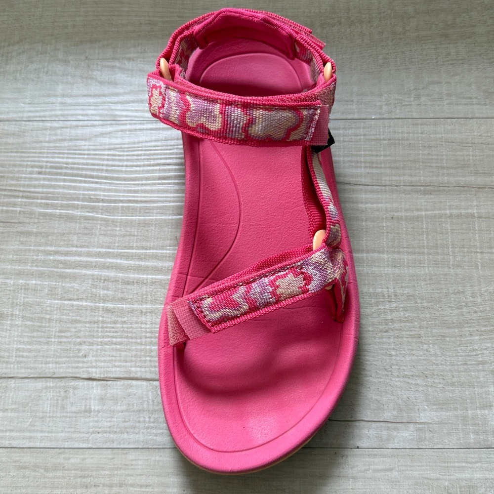 Teva - Kid’s Hurricane XLT Sandals - Neon Floral Lilies, size 3 - Picture 3 of 5